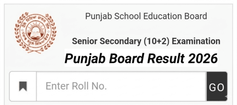 Punjab Board Result 2026 // Punjab Board 10th & 12th Result 2026 Direct Link @ pseb.ac.in